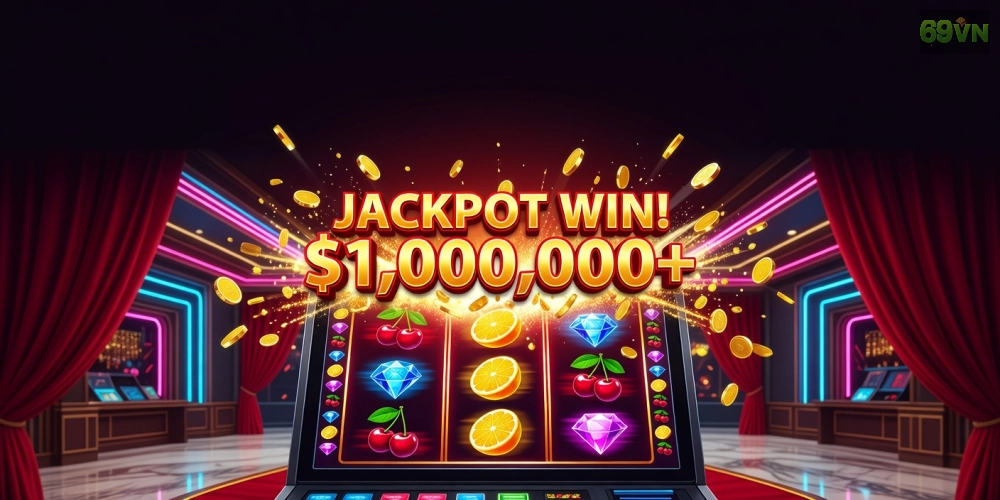 Minh họa giao diện nổ hũ vip 69vn tại W88 với jackpot lớn