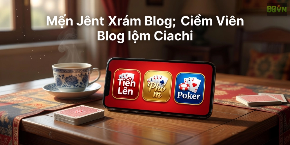 Minh họa khái niệm tải game bài 69vn với giao diện ứng dụng hiện đại và các trò chơi phổ biến